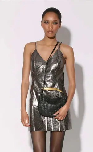 Walter Baker Saks Hazel Mini Hobo - black with gold top handle, w/dust bag NWT