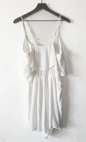Bishop and Young Crepe White Romper Women's Size L