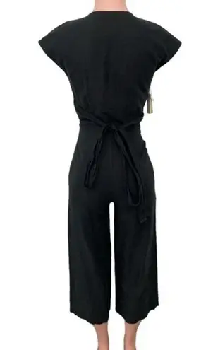 Wilfred NWT Aritzia  Black Linen Blend Brax Jumpsuit Size 0