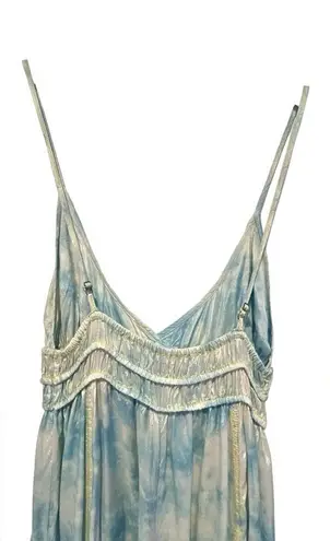 Urban Outfitters Out From Under Women’s Small  Sleevless Pant Jumpsuit Blue Tie Dye Jumper Cargo