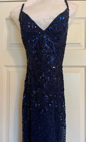 Primavera Couture Dress Midnight Blue