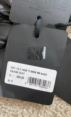 Moncler valras gilet. Size 0