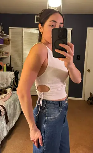 ZARA Open Side Crop Top thumbnail 1