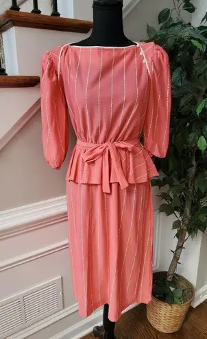 PINK - Victoria's Secret Pink Striped Crew Neck Vintage Casual Dress