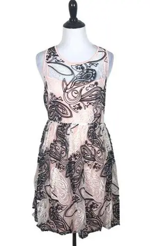 Ark & Co. Ark Co Dress Lace Overlay T Strap Pink