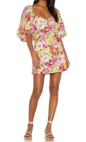 LPA Floral Babydoll Mini Dress