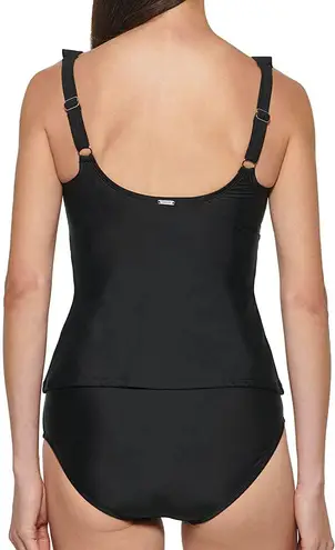 DKNY Ruffle Tankini Two Piece Bathing Suit Swimsuit