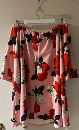 ASOS Floral Off The Shoulders Dress