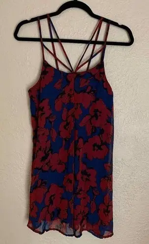 Dee Elle  Blue and Red Nordstrom Swing Dress