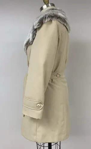 Vintage Faux Fur Trench Coat 16