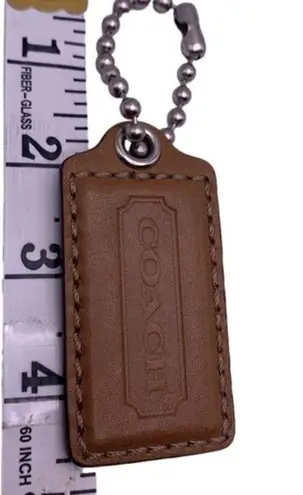 Coach  Brown HangTag Bag Charm Fob