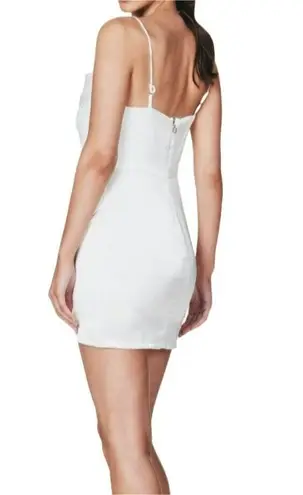 Nookie Dream Draped Mini Satin Dress Ivory White Size XL NWT