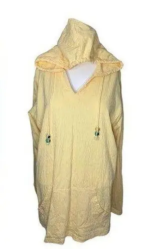 Artisan XXL  Hooded Spring Summer Yellow Hoodie Top Lightweight