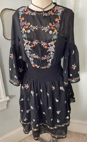 Maeve  Anthropologie Anfisa Embroidered Tunic Dress Size 0