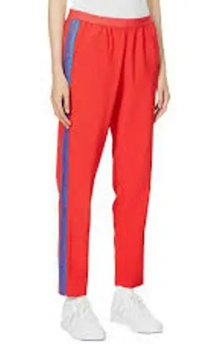 Zadig & Voltaire Paula Band Pants Trousers Tuxedo Stripe Pockets Red 42 XL NWT