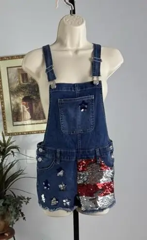 Justice Junior 14 Bib Romper Festival Art To Wear Artsy Colorful Y2K Boho