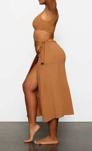 SKIMS  Cover Up Tie Sarong Skirt In Almond