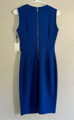 Calvin Klein  Blue Formal Mini Dress Wedding Guest 2 NWT