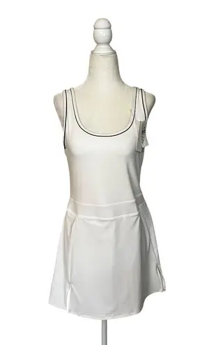 Splits59 Martina Rigor Dress in White Medium New Womens Pickle Ball Tennis