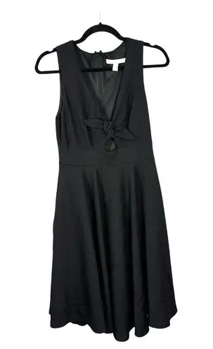 Hutch Anthropologie Black Fit and Flare Cut Out Bust Dress Size Small