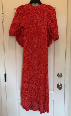 ROTATE Birger Christensen
Jacquard Open Back Dress Red Size 10