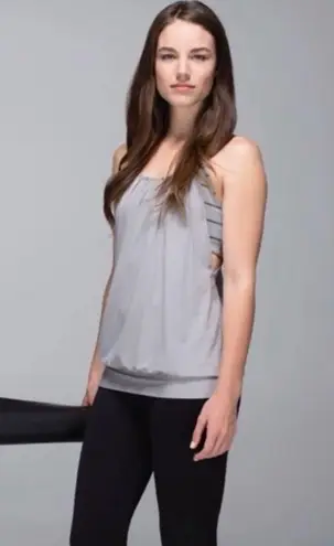 Lululemon Grey Athletic Tank Top Size 6 - No Limits thumbnail 1