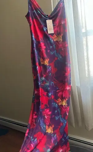 PRETTYGARDEN NEW Floral Spaghetti Strap Maxi Dress Stretch Sexy Bodycon Dress