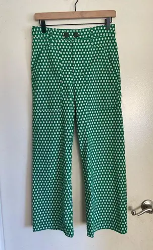 Maeve Colette Cropped Wide-Leg Pants SZ 4