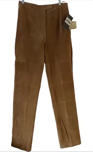 Bernardo Tan Real Suede Pants Size 8 New with tags