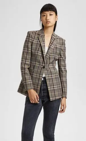 Theory  Wool Plaid Power Jacket thumbnail 3