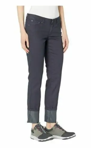 prAna New NWT Womens 6 Kayla Jeans Denim Dark Green Evergreen Stretch 28 X 32