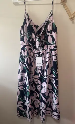 FRNCH Summer Keyhole Dress Purple And Blue Size Medium NWT