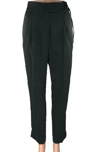 COS Women's Black High Waisted Pleated Tapered Trousers Dress Pants Size 2