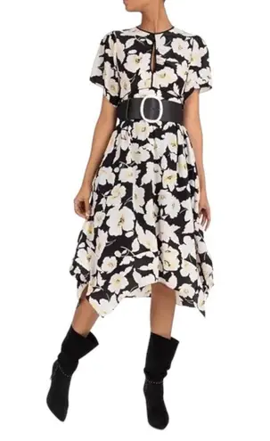 Ba&sh  Fairy Floral Midi Dress - Black - 0 (US 4)