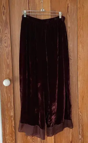 Rare Vintage Dress to Kill Handcrafted Velvet Wide Leg Pants by Jane Mohr OS💚🎀 Red Size undefined
