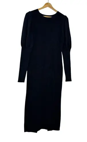 Toccin Violet Cable Midi Dress Black