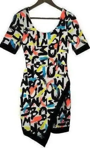 Marilyn Monroe | | Grafitti Pattern Short Sleeve Rockable Scoop Neck Dress