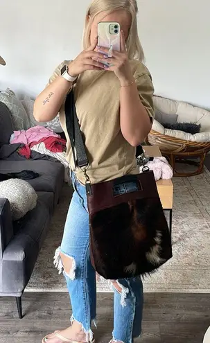 Stone Feather Road Custom Cowhide LeatherāBantam Bag