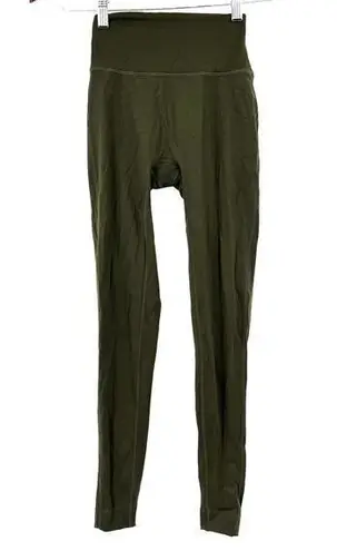 Set Active SPORTBODY LEGGING olive green smooth texture compression size XS