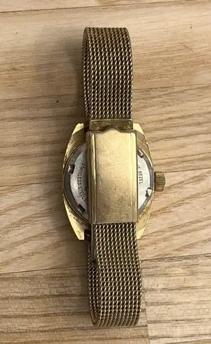 Hamilton Watch Electronic Vintage RARE 10KT Gold Plated Case and Mesh Bracelet
