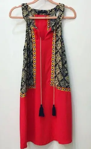 THML CONTRAST PANEL TUNIC dress sz XS