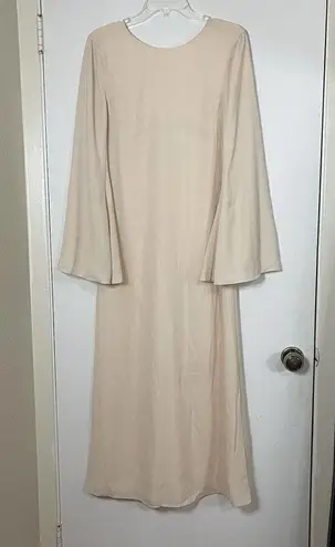 Fame and Partners NEW! Fame X Partners Peach bell sleeve maxi dress size US 8 -Flawed-