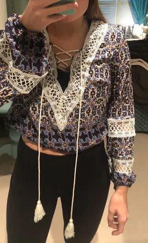 One Way NWOT LF Crop Top