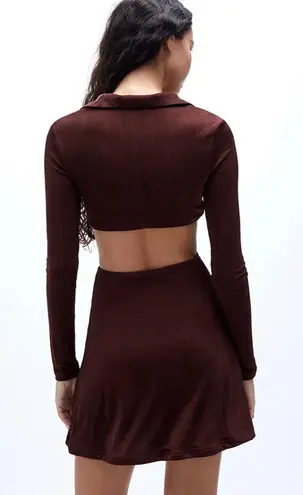 Peppermayo Brown Cutout Dress