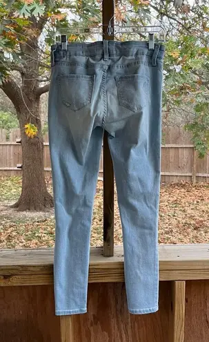 Blanqi Denim Distressed Skinny Maternity Jeans Light Wash Size 2 Blue