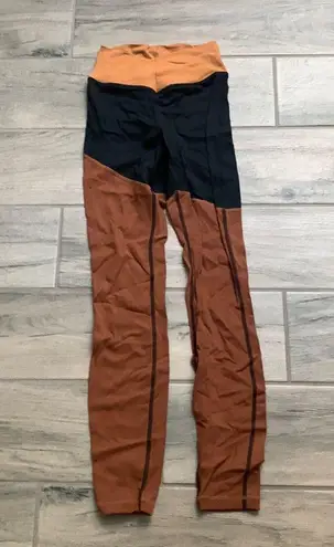 We Wore What color block leggings