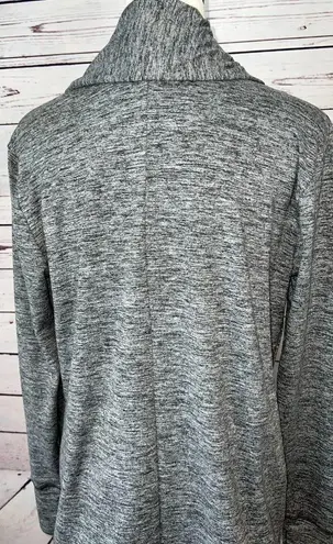 Nike  Dri Fit Drape Small Open Front Waterfall Cardigan Sweater Yoga Lagenlook