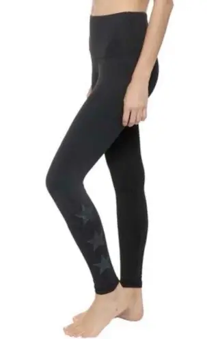 Strut this M Star Ankle Legging Gray Black Glitter Workout Tight Pant Compression