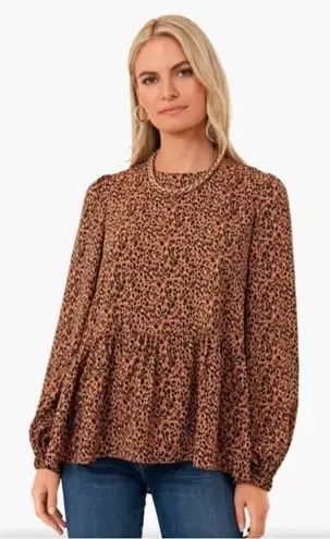 Tuckernuck Pomander Place Carlota Cheetah Blouse Sz. XXS