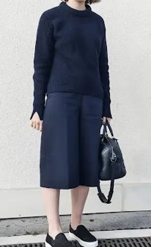 3.1 Phillip Lim Wool Culottes Navy Blue 8